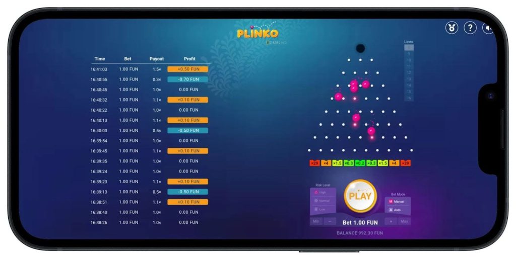 Plinko игра на деньги скачать